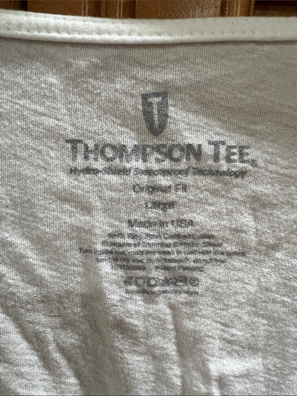 Thompson White Scoop Neck Tee